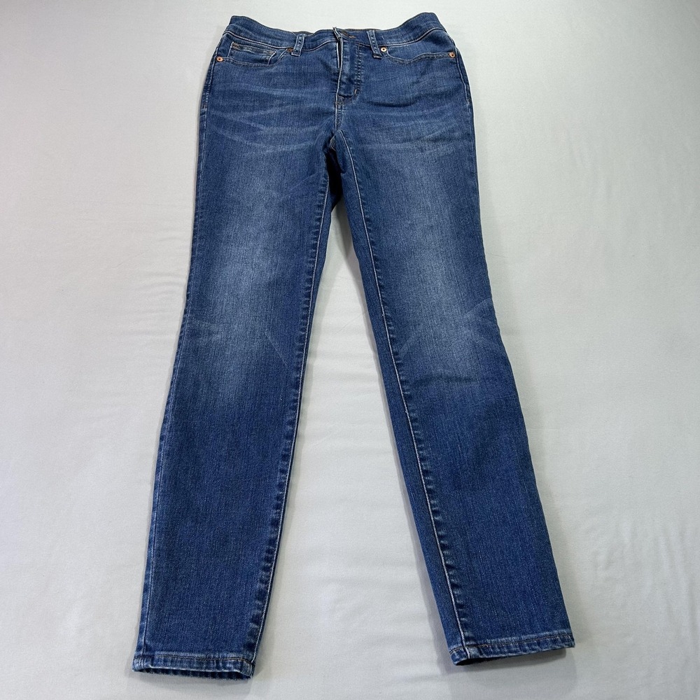 Madewell Jeans Womens 26 Blue‎ 9 Inch Mid Rise Skinny Stretch Denim Classic